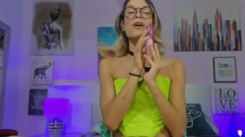 Glasses And gigantic penis