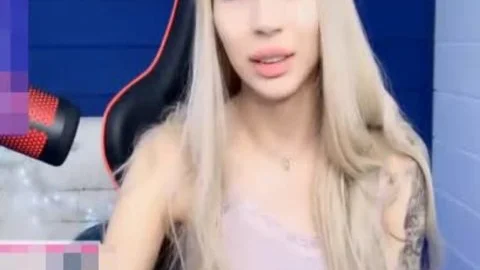 Super fine blond shemale