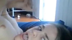 tasty teen shemale Swallows Her Own love juice