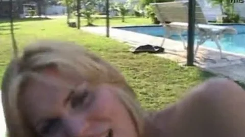blonde tgirl Outdoor Interracial ass banged