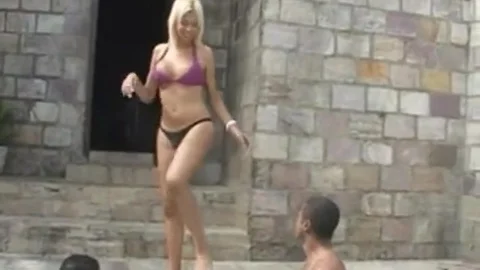 Two Pricks For breasty TS slut