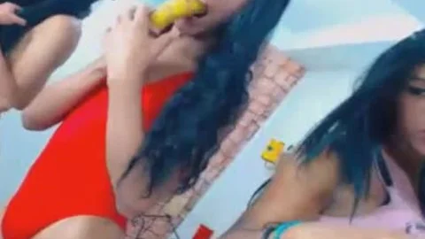 Skinny sheboys Striptease And spreading Assses