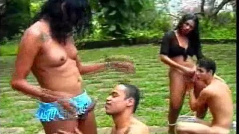 2 Latin this babemales V`s 2 concupiscent studs