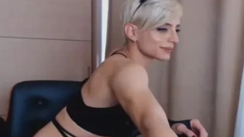 Trans Masturbate stiff ramrod On Live web camera