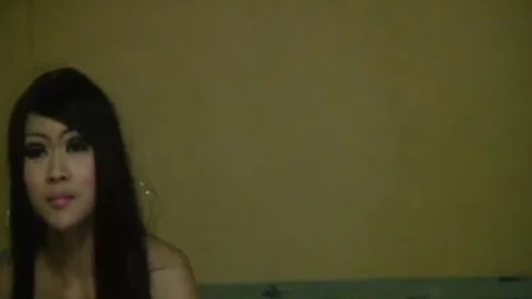 oriental ladyboy Has fun By Herself today