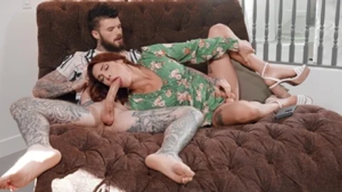 Trans Angels: Bearded Hunk Worshiping Feet