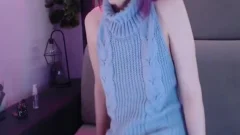 Glassesed shelady In stockings Strokes dick And toys wazoo