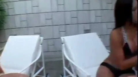 Foursome act By A Pool