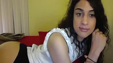 nice-looking Petite young sheboy Cums Hard From Her Disprorportionately Large shlong