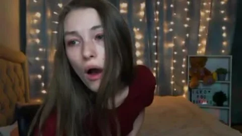 skinny Russian lady-man Strokes Her weenie On web camera