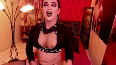 naughty tgirl Enjoys Vibrating dildo At Her anal