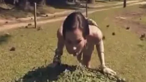 latina Beauty fucks A lad Outdoor