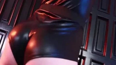 Inked TS Chelsea Marie Wears pretty Police Uniform To jerk off