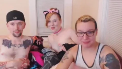 filthy ladyboy receives Played By Two males