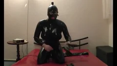 Rubber Kigurumi Having Electro pleasure