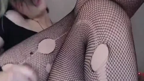 sleazy horny sheboy jerking off On cam Part 1
