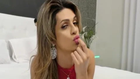 Sultry tranny Janaina Carvalho undresses And bonks Herself With A fake penis