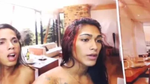 shemale girl Masturbates On Camera