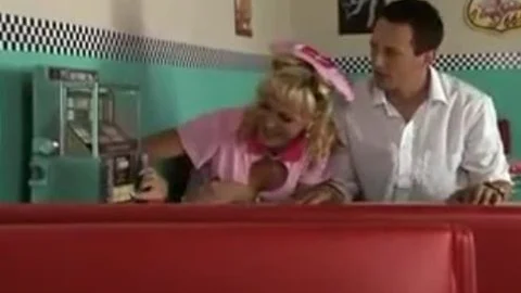blond Waitress receives Her 10-Pounder Sucked And ass drilled In The Restaurant