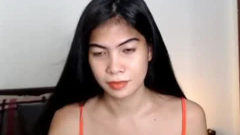 attractive ladyboy Pinay honey Masturbating On cam