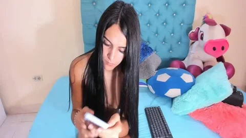 non-professional Solo With A cute breasty shemale