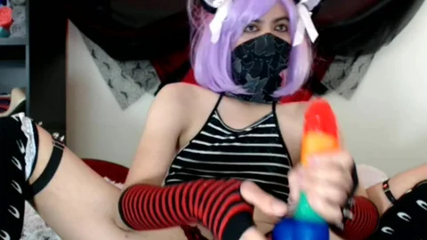 Sissy Does Double vibrator Vday2018 Play Session