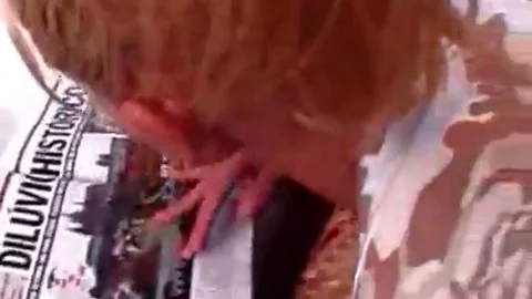 busty blonde tranny Face cummed