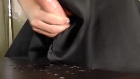 Shy gal Not Shy spooge