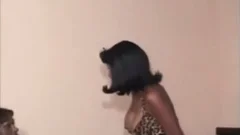 Chocolate t-girl On t-girl action