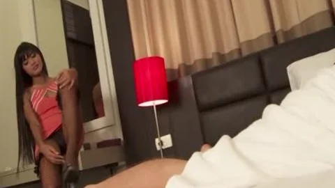 kinky Ladyboy Puts On Makeup previous to Sex