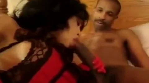 sexy Red shemale Hood Takes BBC
