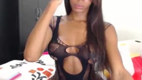 big ebony dong Transgirl Jerking In underware Ou