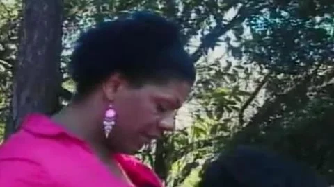 Tall black ladyboy Vinicius Is Fond Of Getting drilled For Vegemite By White dude In The Wood
