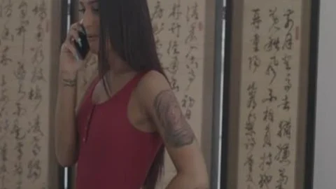 naughty brunette Ts Beauty Khloe Kay Sucks Stepbros cock