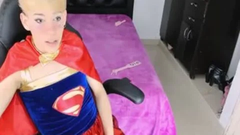 Cosplay shemale gal Stroking Her Girly shlong On web camera