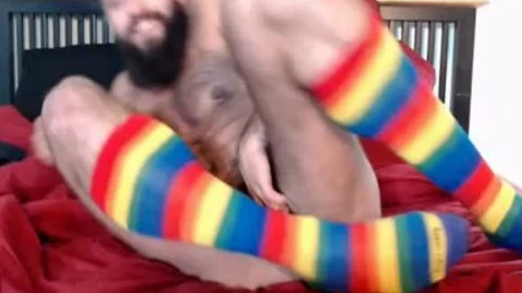 juicy FTM Trans chap Plays With His hairy cunt In Socks