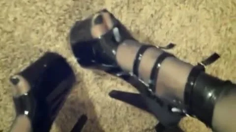 Crossdresser Playing With dildo