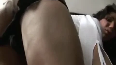 TS lusty brunette With large milk sacks large wazoo And enormous rod Cu