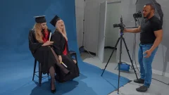 Trans Harder: Gown Off, Cap On - Insatiable Izzy
