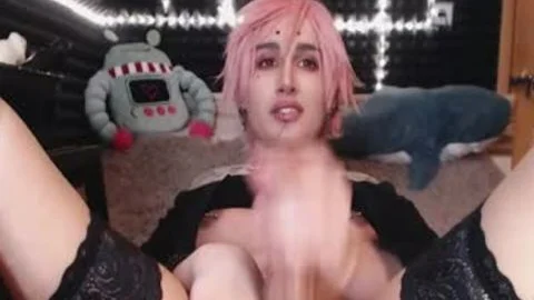 dark stockings Femboy Jerks dong