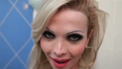 attractive blonde In stockings Solo