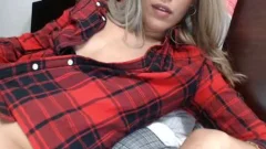 wild tranny MILF Carolina jerking off Her black large dick