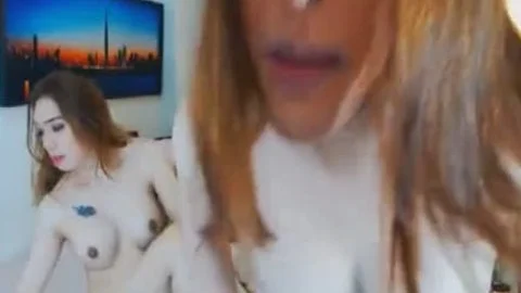 Two asian yummy shemale banging Each Other