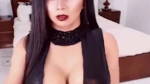 enormous Fake breasts TS Masturbates
