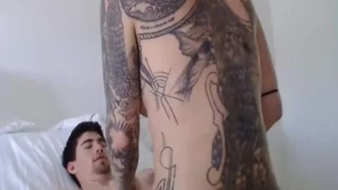 Full Tattooed blond mother I'd like to slam tranny With cute booty Riding On youthful rod