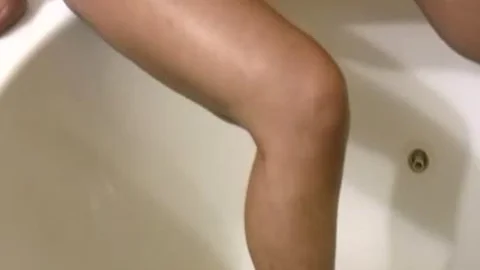 yummy dark teen tranny Swings Her large Shemeat In The Bathtub