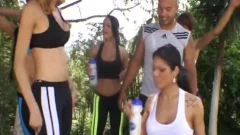 Round ass shemales Devouring The lovely trainer