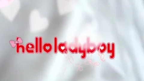 HELLOLADYBOY Red Lipstick asian Beauty banged