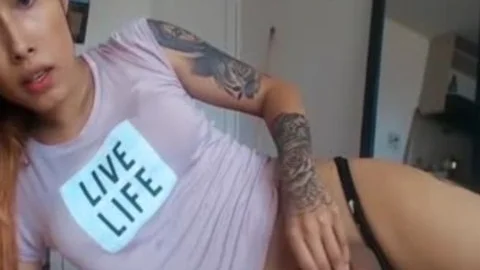 stunning sheboy Bonnie Jerks cock Online