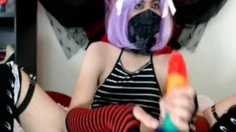 Sissy Does Double vibrator Vday2018 Play Session